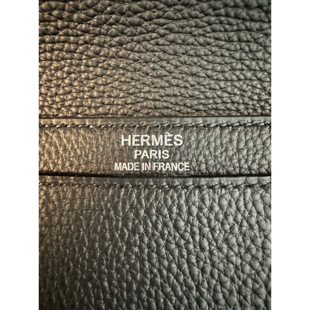 Hermes Sac a Depeches 38 Briefcase Black Togo Leather Palladium Hardware Bag New - Picture 6 of 16